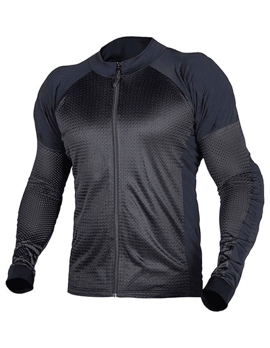 Motorcycle Armour Mesh Shirt in black