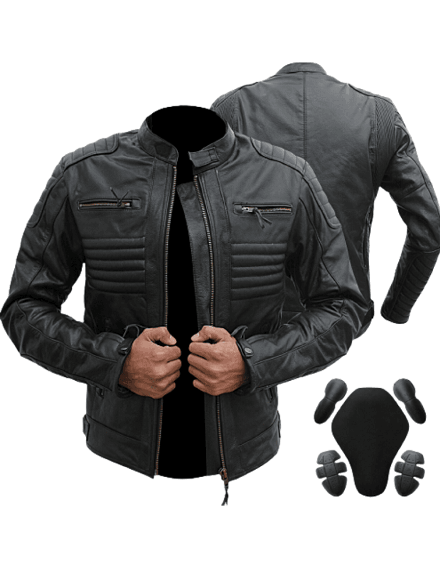 Motorcycle Leather Jacket (CE Armour)