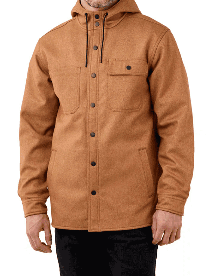 Rainproof Hooded Shirt Jacket