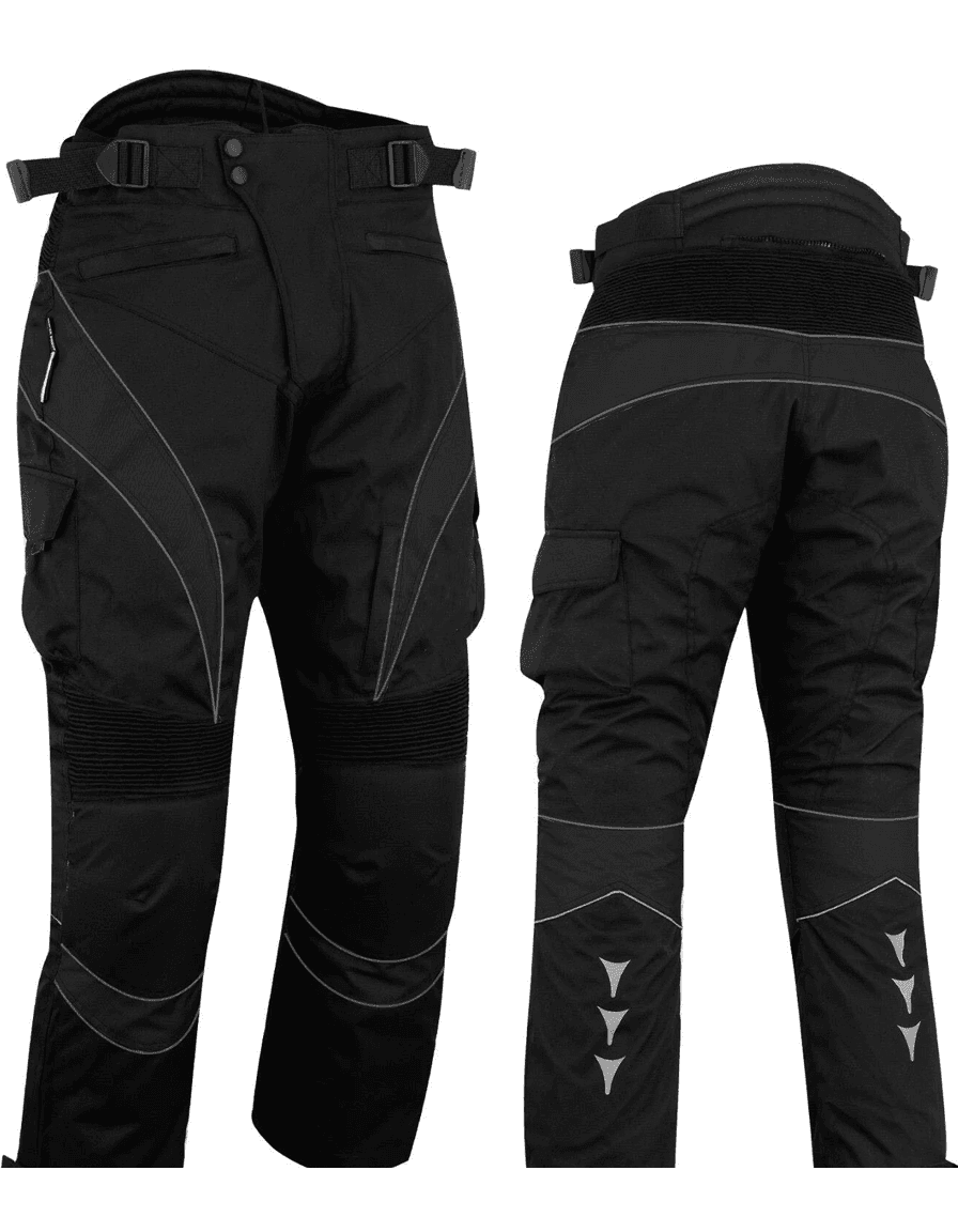 Waterproof Cordura Motorcycle Trousers with CE Armour